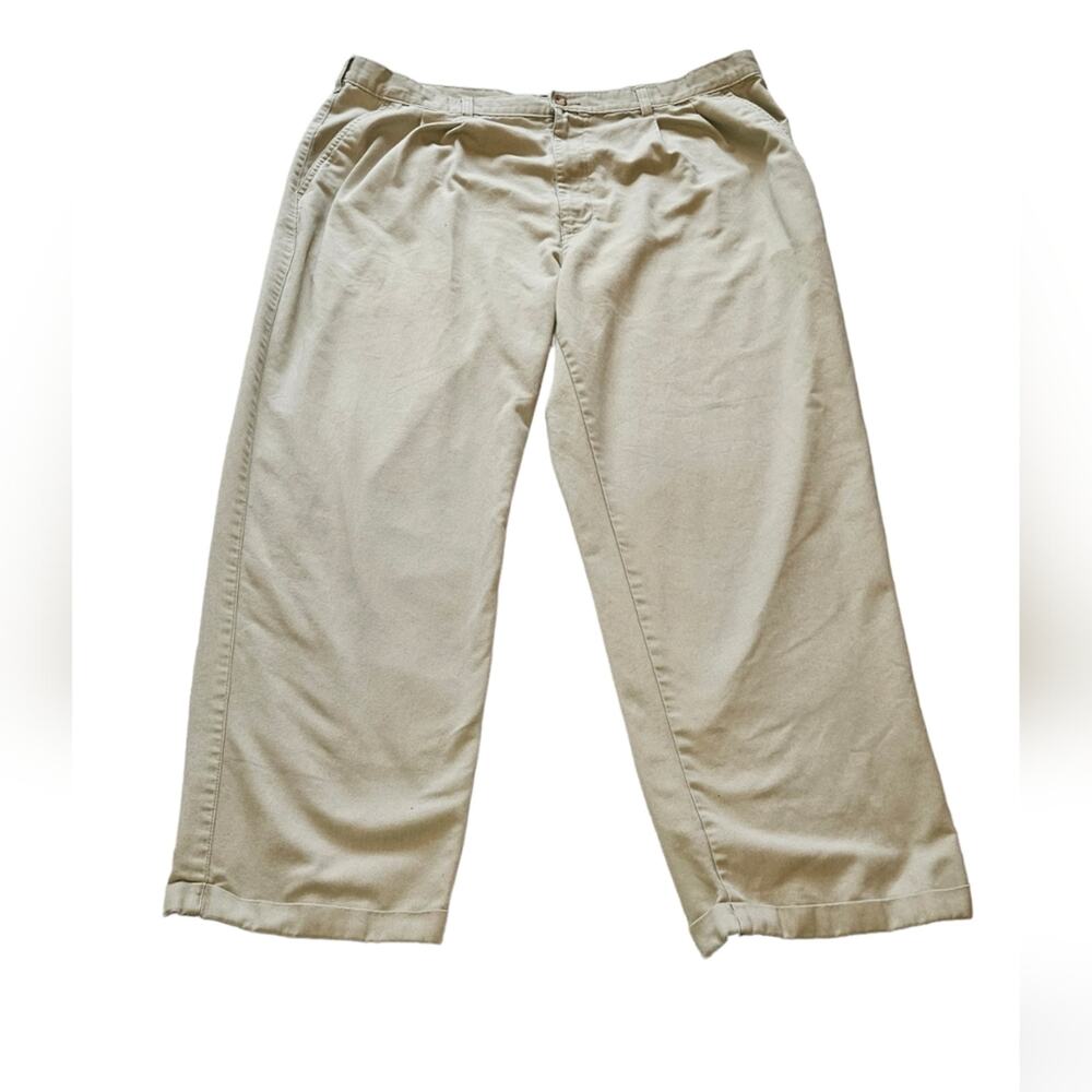 Puritan brand 44x32 size, men's Chino khaki dress pants, cuffed at the bottom